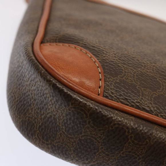 CELINE Macadam Canvas Shoulder Bag PVC Brown Auth ep3998 - Picture 12 of 16